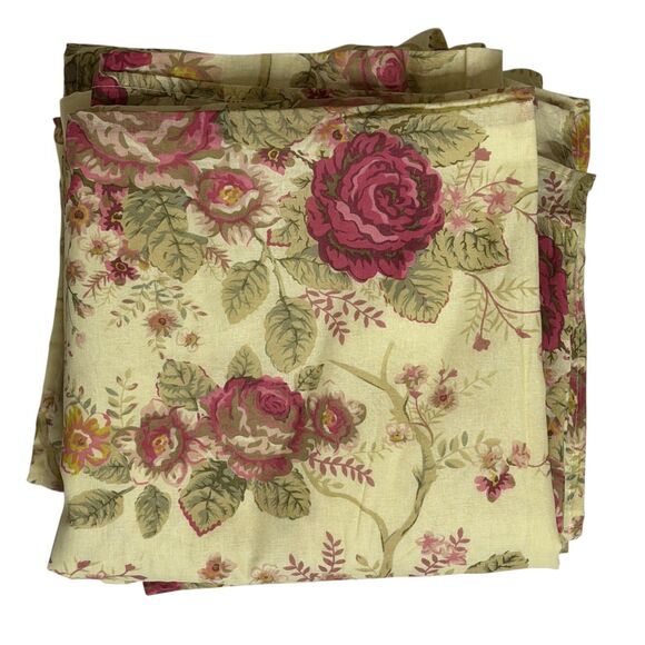 Greenland Home Antique Rose Curtain Panel Pair Set Ecru 42X84 - Picture 5 of 7